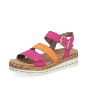 Womens Remonte D0Q55 Sandal Pink Multi